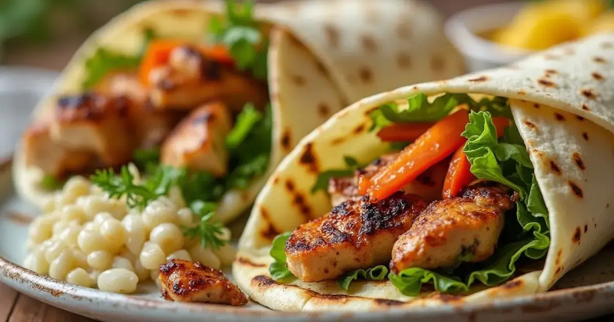 grilled chicken wraps