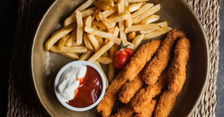 chicken tenders and fries